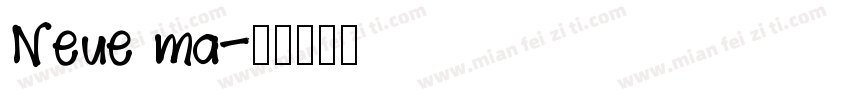 Neue ma字体转换